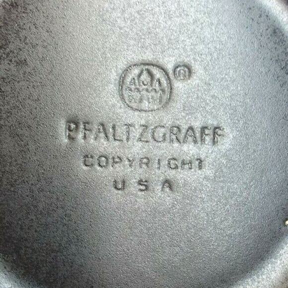 Set/4 Pfaltzgraff Midnight Sun black 8-1/8" Salad Side Plates Made in USA - Picture 5 of 5